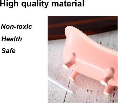 Small Animal Hamster Sand Bathtub, Bird Bathroom, Ceramic Relax Habitat House, Food Bowl for Pets