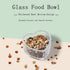 Hamster Transparent Glass Food and Water Dish - Cute Heart-Shaped Feeding Bowl for Hamster Hedgehog Small Pet