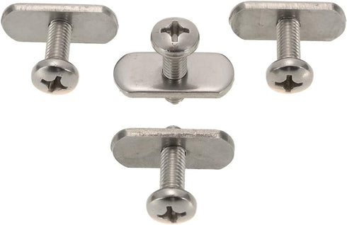 Lixada 4 Stainless Steel Kayak Rail/Track Screws & Track Nuts Hardware Gear Mounting Kit