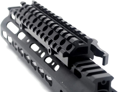 TRIROCK See-Through Throw Lever Riser Mount - Picatinny Riser Mount with 13 Slots, Quick Release Detachable