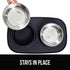Gorilla Grip 100% Waterproof BPA Free Cat and Dog Bowls, Silicone Feeding Mat Set with Stainless Steel Bowl