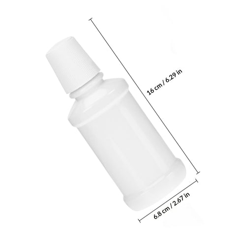6pcs Portable Mouthwash Bottle Compact Travel Plastic Containers for Mouthwash Durable Pet Material Space-saving Design