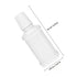 6pcs Portable Mouthwash Bottle Compact Travel Plastic Containers for Mouthwash Durable Pet Material Space-saving Design