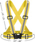 High Visibility Reflective Vest, Adjustable Safety Vest for Running, Walking, Jogging, Hiking, Night Cycling