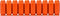 A-Zoom 40 S & W SNAP Cap, Orange, 10PK, (15414)