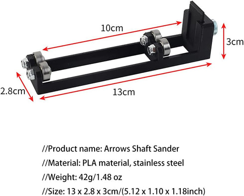 ZSHJGJR Arrows Shaft Grinder Carver, Arrow Burr Polisher, Arrows Repair Tool for Archery DIY Arrows Accessory