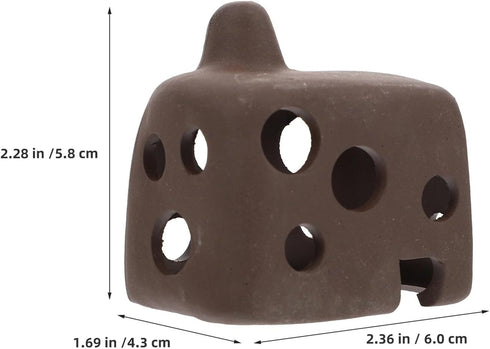 3pcs SEWACC Aquarium Fish Tank Shelter Hollow Ceramic Hideout Cave for Shrimp and Cichlid Spawning Breeding Habitat