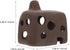 3pcs SEWACC Aquarium Fish Tank Shelter Hollow Ceramic Hideout Cave for Shrimp and Cichlid Spawning Breeding Habitat