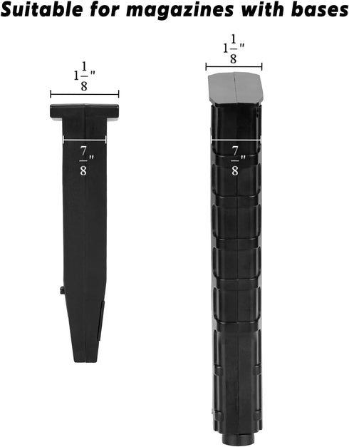 Universal Pistol Magazine Holder, Pack of 2 Under Gun Safe Shelf Magazine Storage, Organizer & Accessories for Most