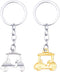 Golf Cart Charm Keychain for Brother Sister, Golf Player Gifts for Son Daughter Birthday Gifts