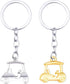 Golf Cart Charm Keychain for Brother Sister, Golf Player Gifts for Son Daughter Birthday Gifts