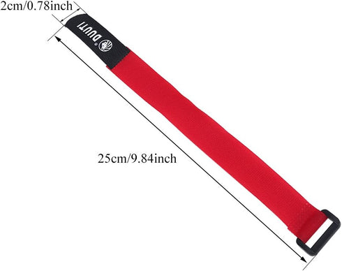 Hook & Loop Bands, 5Pcs/Set Sports Cycling Riding Adjustable Nylon Handlebar Tie Straps Hot(red)