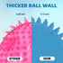 4.5” Heavy Duty Squeaky Dog Balls - 4 Pack Indestructible Toys for Medium Large Dogs, Spike Balls for Clean Teeth