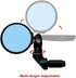 Hafny NEW Multi-Adjustable Bar End Bike Mirror, HD Safe Blast-Resistance Glass Cycling Mirror, E-bike Mirror