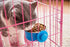 DEVILMAYCARE Pet Feeder Dog Bowl, Stainless Steel Food Hanging Bowl, Pink