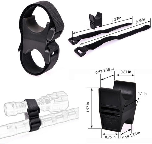 Flashlight Scope Mount Quick Release Mount for Hunting LED Light Flashlight Scope Torch Laser Scope Sight Telescope Diameter 18mm-25mm 2 Pack