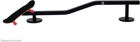 12" Teak Tuning Square, Bi-Level Fingerboard Rail, - Custom Designed and Made in USA - Premium Solid Steel, Glossy