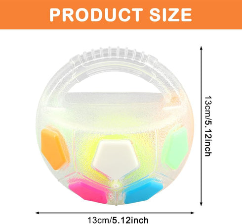 Cramelith The Mellow Dog Calming Ball with Handle, Interactive Football Shape Balls for Dogs Playing, Interactive Pet