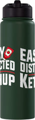 Funny Ketchup Lover tee Easily Distracted By Ketchup Funny Ketchup Lover Stainless Steel Insulated Water Bottle