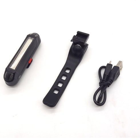USB Rechargeable Waterproof Rear Bike Light, LED Bicycle Tail Light for Cycling Safety Flashlight