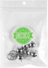 Dog Collar Bell: 6Pcs 16MM Metal Pet Collar Bells with Key Ring, Clear Sound, Silver