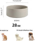 Non-Slip Ceramics Dog Bowl Small and Medium Dog Feeding Bowl Dog Food Bowl Dog Dish Water Bowl Protect Cervical Spine (6in Bowl, Grey)