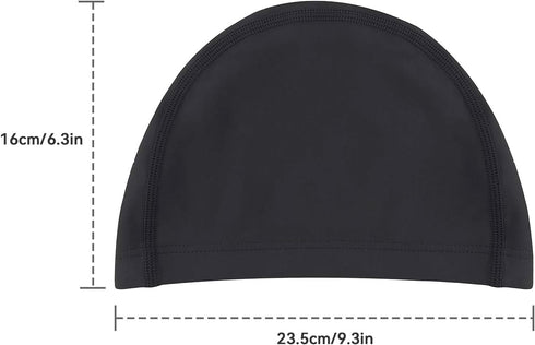 Swim Cap for Adult Men Women, High Stretch Lycra Fabric Swimming Cap, Non-Waterproof