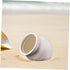 2pcs Beaupretty Aquarium Shrimp Breeding Cave and Betta Fish Tank Hideout Pottery Shelter, Small White Ceramic Spawning