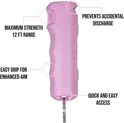 Police Magnum Keychain Pepper Spray 1 Pack 1/2oz - Maximum Heat Strength OC with Dye, Compact Case Holder