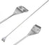 HOTOOLME 25.6" Stainless Steel Aquarium Scraper with 10 Blades for Glass Fish Tank Cleaning Razor