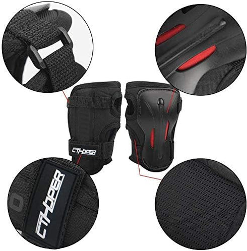 Long Damping Non-Slip Anti-Fall Wrist Guards Protective Gear for Roller Skating Skating Skiing Skateboard Snowboard