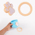 Silicone Plug and Stand for Dog Treat Toy, 2pcs Paw Stoppers and 2pcs Round Stands for Holders