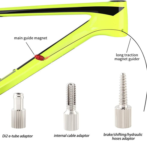 MUQZI Bicycle Internal Cable Routing Tool for Brake Shifter Cable Housing and Hydraulic Hose, Red