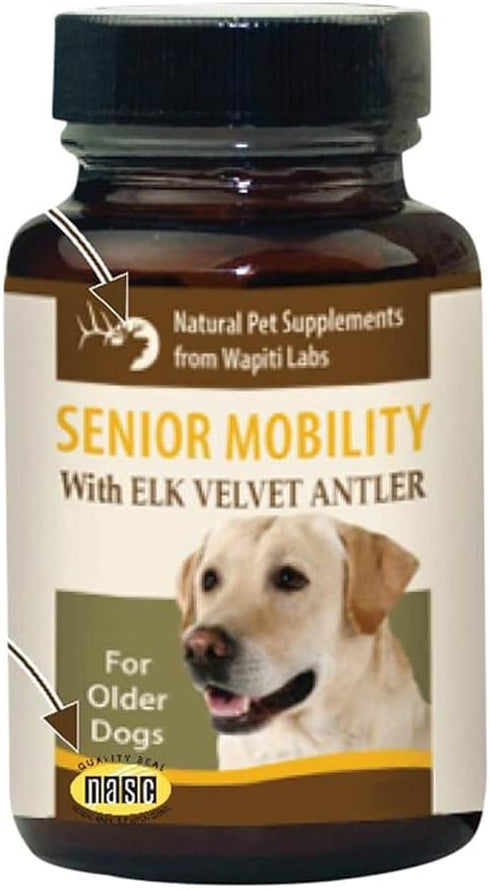 60 Count Senior Dog Mobility Tablets - With Elk Velvet Antler