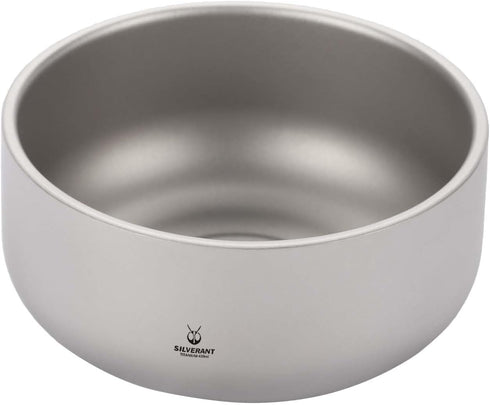 Backcountry 420ml SILVERANT Titanium Double Walled Bowl Oatmeal Rice Soup Yogurt Doshware Ultralight Portable Tableware