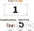 Durable Tyvek Race Bibs with Large Numbers - Perfect for Marathons