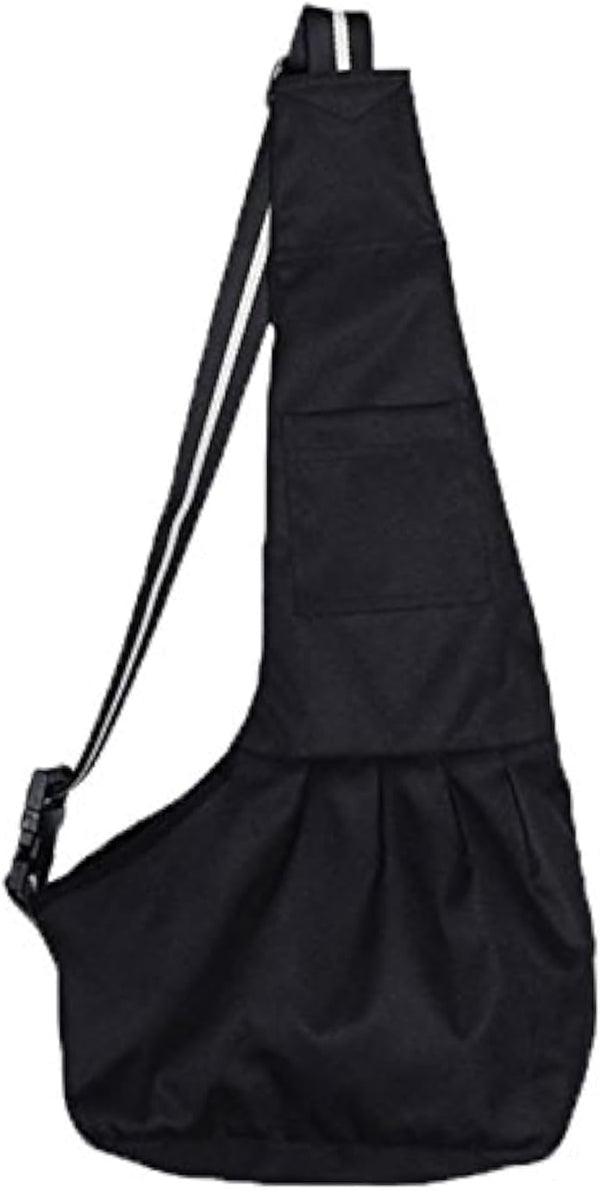 Pet Dog Puppy Cat Carrier Bag, Oxford Cloth Sling, Single Shoulder Bag, Small, Black