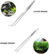 Aquascaping Tools 5 in 1 Kit, Stainless Steel Anti-Rust Aquarium Scissors, Tweezers, Spatula