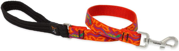 LupinePet Originals 3/4" Go Go Gecko Traffic Lead/Leash, 2-foot for Medium and Larger Dogs