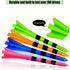 SWINGTEK 120 Pack Plastic Golf Tees, 100 pcs 3-1/4 Inch Unbreakable Long Tees and 20 Short Tees, Mixed Color