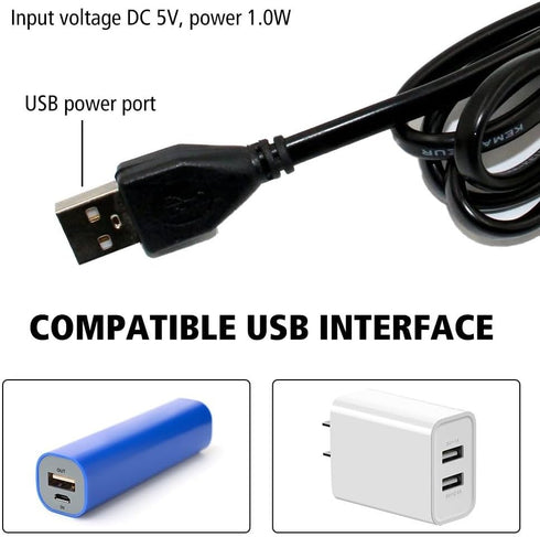 MiOYOOW Waterproof LED Aquarium Light, Colorful USB Submersible Light for Fish Tank