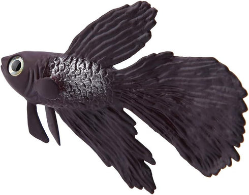FTVOGUE Lifelike Brown Betta Fish Ornament, Silicone Artificial Funny Fish for Aquarium Decoration