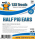Pig Ears for Dogs, 100% Natural Long Lasting Pork Chews, Ideal for All Chewers, Half Pig Ears (One Pack of 30)