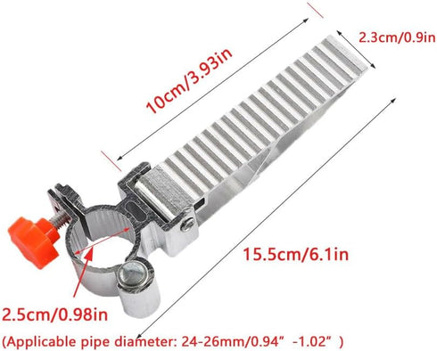 UtySty 2 Pack Commode Fishing Chairs Foot Pegs Tall Directors Chairs Footrest Pedals for Casting Platform Boat Fishing