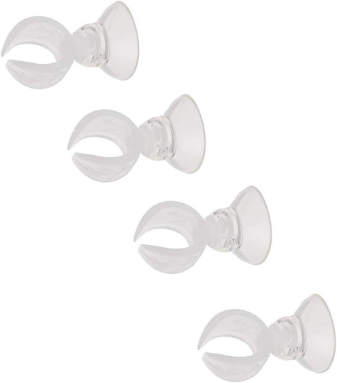 Aquarium Heater Clip Holder, Aquarium Tube Clip Suction Cup Clip, 4 Pieces (Clip Inner diam: 0.69")