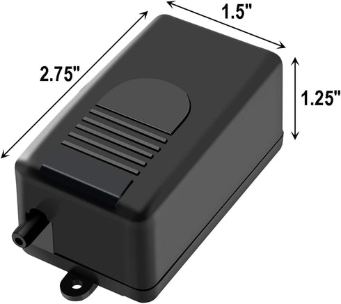 AQUANEAT Aquarium Air Pump for Small Fish Tank up to 10 Gallon, 50 GPH Hydroponic Oxygen Aerator, with Airline Tubing, Air Stone, Air Bubbler, Check Valve by AQUANEAT