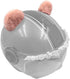 Kawaii Round Bear Ears for Helmet, Plush Adhesive Ski Helmet Accessory for Children