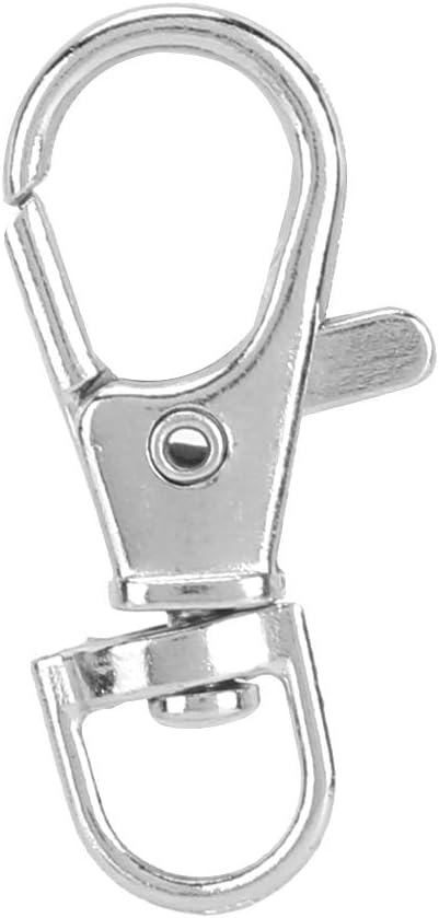 12PCS Bird Cage Lock Clips, Heavy Duty Metal Trigger 360° Swivel Snap Hook, Dog Leash Clip Hardware for Pet Cage Door