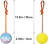 2 Pack Dog Ball, K9 Ball on Rope for Fetch, Reward, Play (6cm)