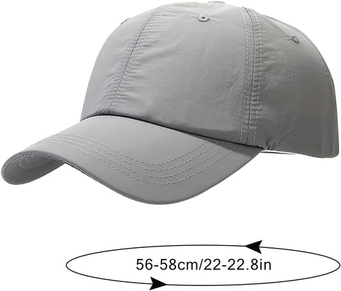 Waterproof Baseball Cap for Men Women, Breathable UPF50+ Sport Outdoor Caps, Quick Dry Adjustable Rain Hat